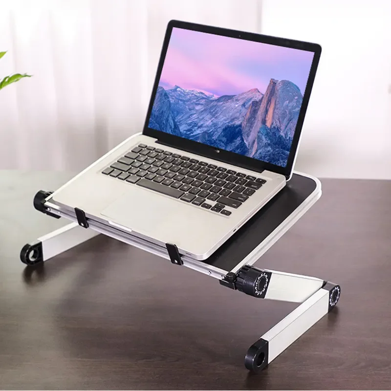

Foldable Adjustable Laptop Desk Tray Notebook PC Folding Computer Table Stand Desk Table Alloy Laptop Bracket