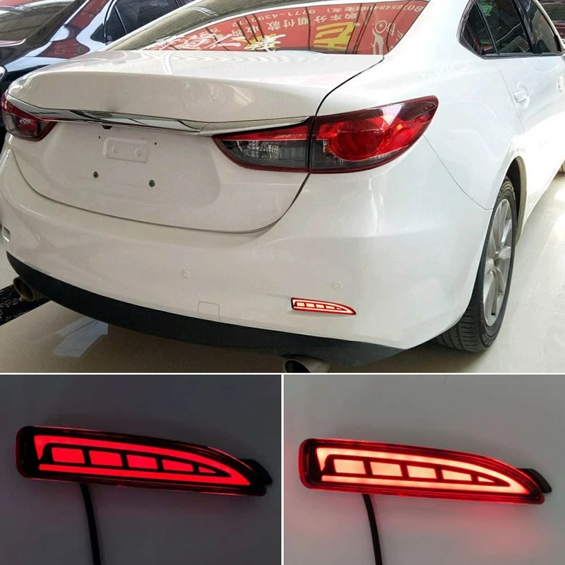 

Для Mazda 3 Axela 2013-2018 Светодиодный отражатель заднего бампера стоп светильник автостайлинг сигнал поворота