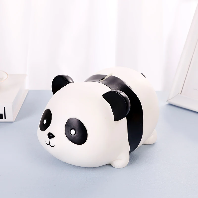 

Money Box Adults Piggy Bank Kids Saving Panda Coin Organizer Safe Cute Home Decor Huchas Originales Decorative Box WWH35XP