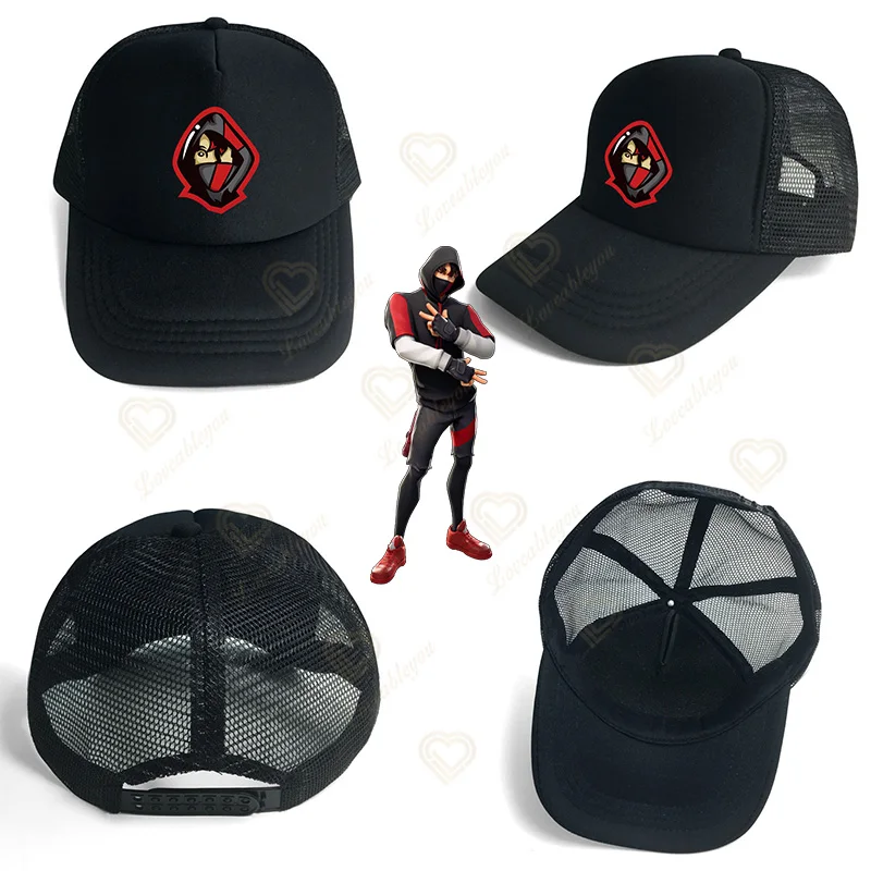 

Fortnite Baseball Mesh Cap Summer Men and Women Sun Hats Student Black Breathable Boys Caps Teens Christmas Birthday Gift