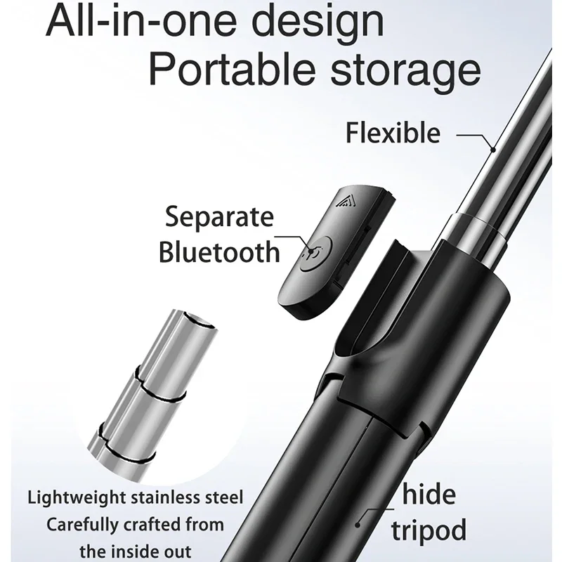 Селфи-палка Беспроводная с Bluetooth складной портативный штатив для Android IOS TikTok