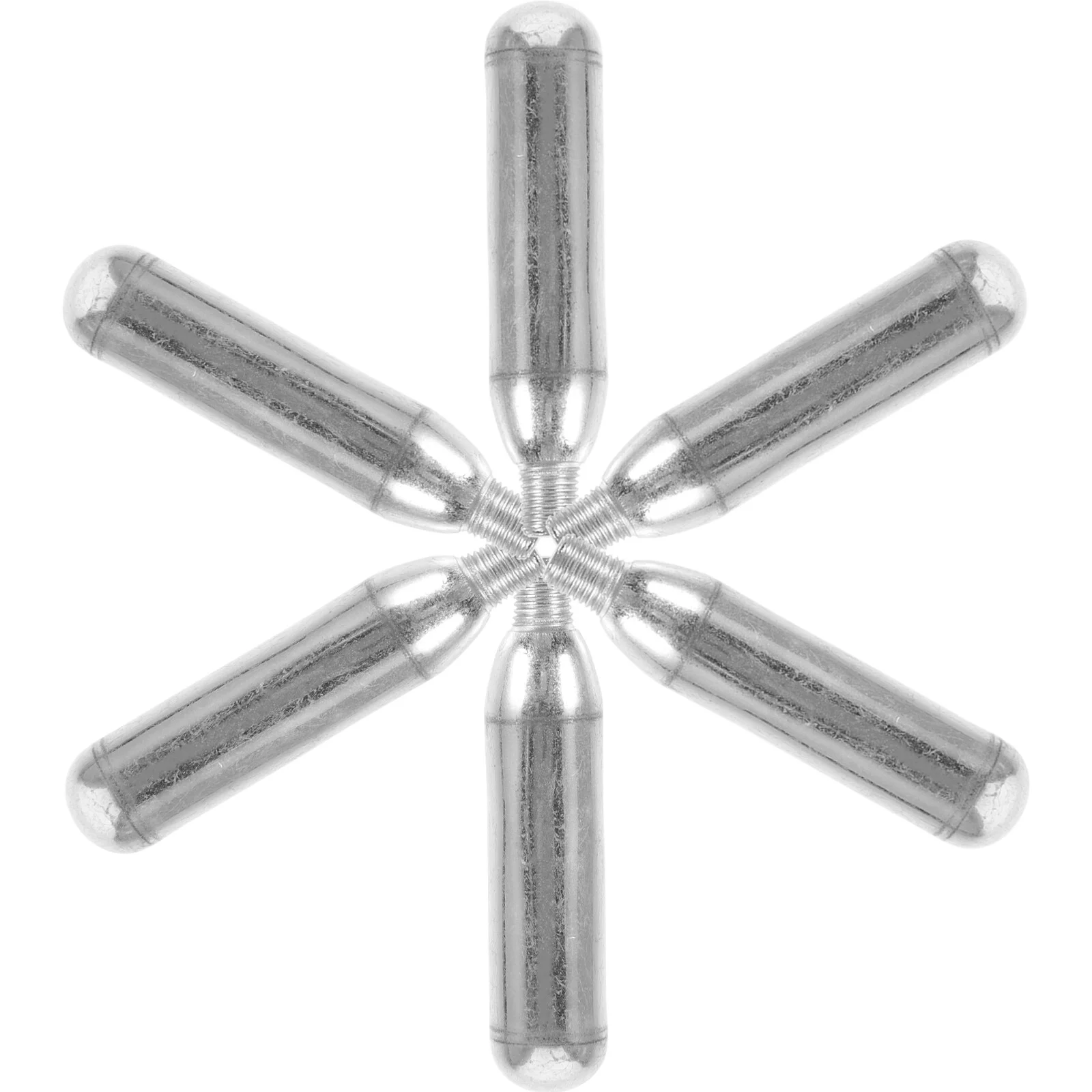 

6 Pcs Co2 Gas Tank Portable Gas Can Anti-drowning Tanks Air Small Cylinder Refill Bottle Portable Steel Canister Compact