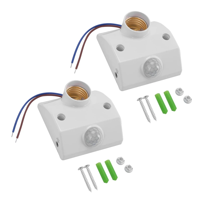 

2X Base Socket IR Lamp Bulb Movement Detector