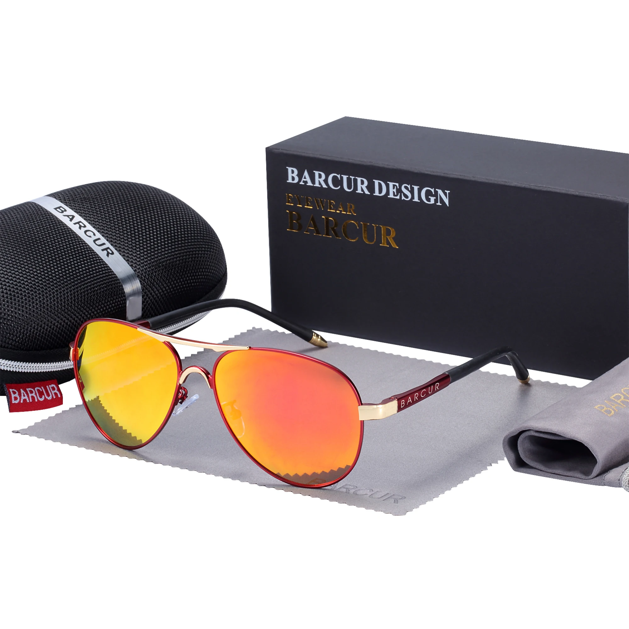 Очки-авиаторы солнцезащитные BARCUR классические поляризационные очки для мужчин и