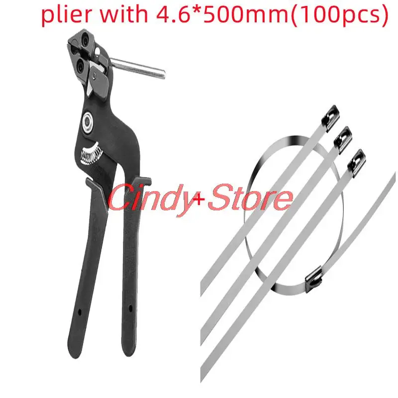 

Кабельные стяжки 100 из нержавеющей стали 304 мм с проволочным пистолетом, ремешок для крепления, режущий инструмент, плоскогубцы, автоматичес...