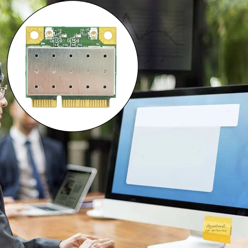 Беспроводная Wlan WiFi-карта 2 1200M двухдиапазонная MT7612EN Wi-Fi-адаптер PCIE Прямая поставка