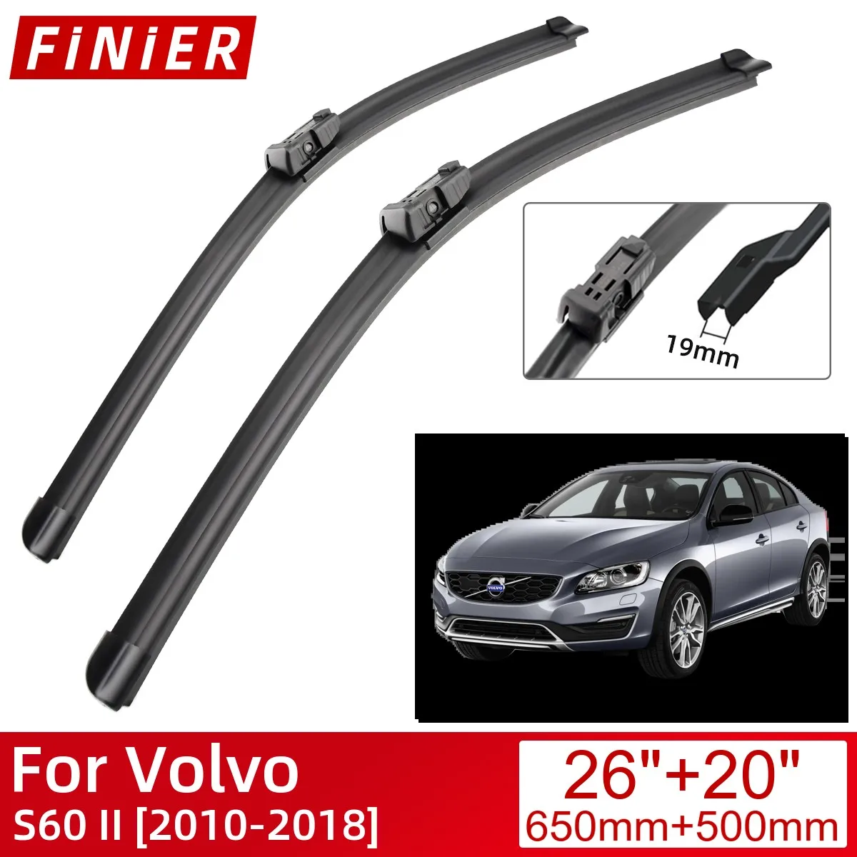 

Щетки стеклоочистителя для Volvo S60 II 2010-2018, 2018-2017