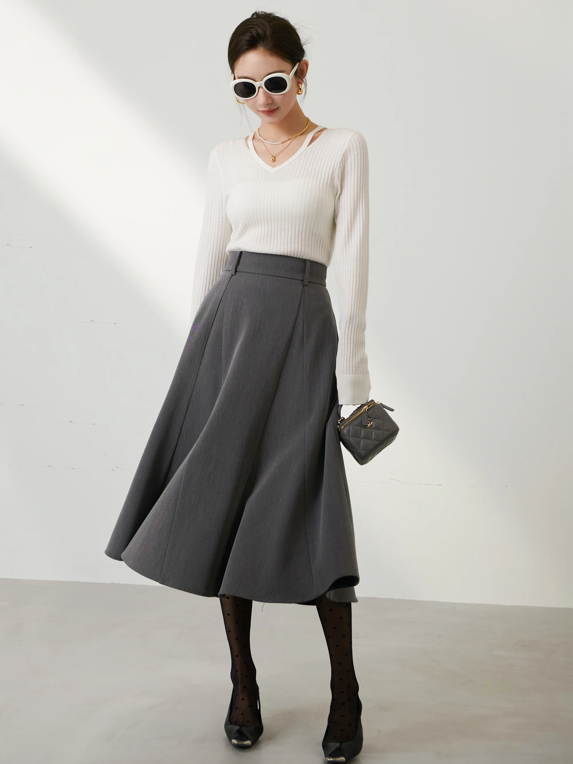 Тыквенная долина на складе [Youjinni] Флисовая импортная тканая текстура с v-образным