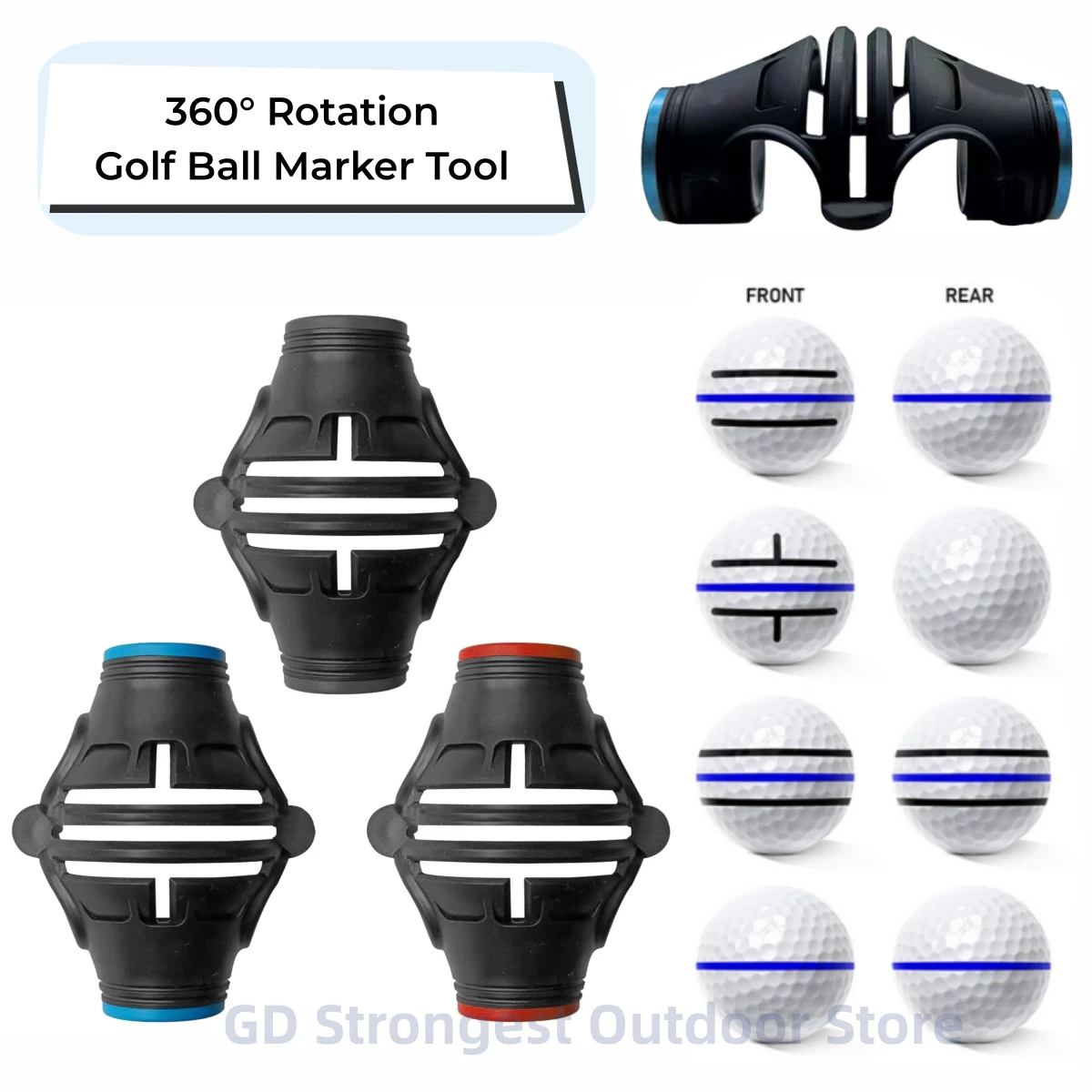 Marker Putting Practice Tool Golf Ball Mark Tool Template Al
