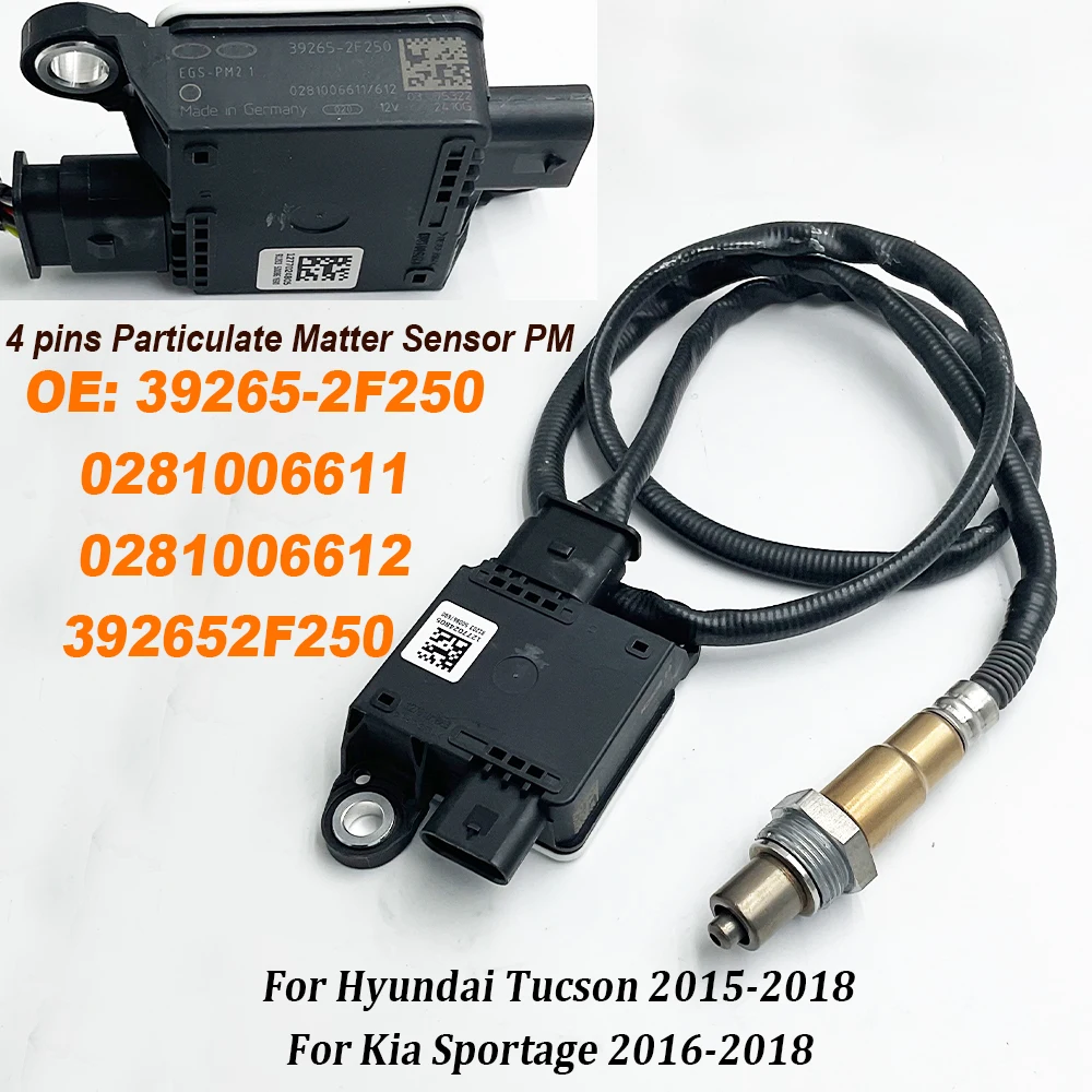 39265-2F250 для Kia Sportage 2016-2018 Датчик твердых частиц 5-проводной 4-контактный PM 0281006611