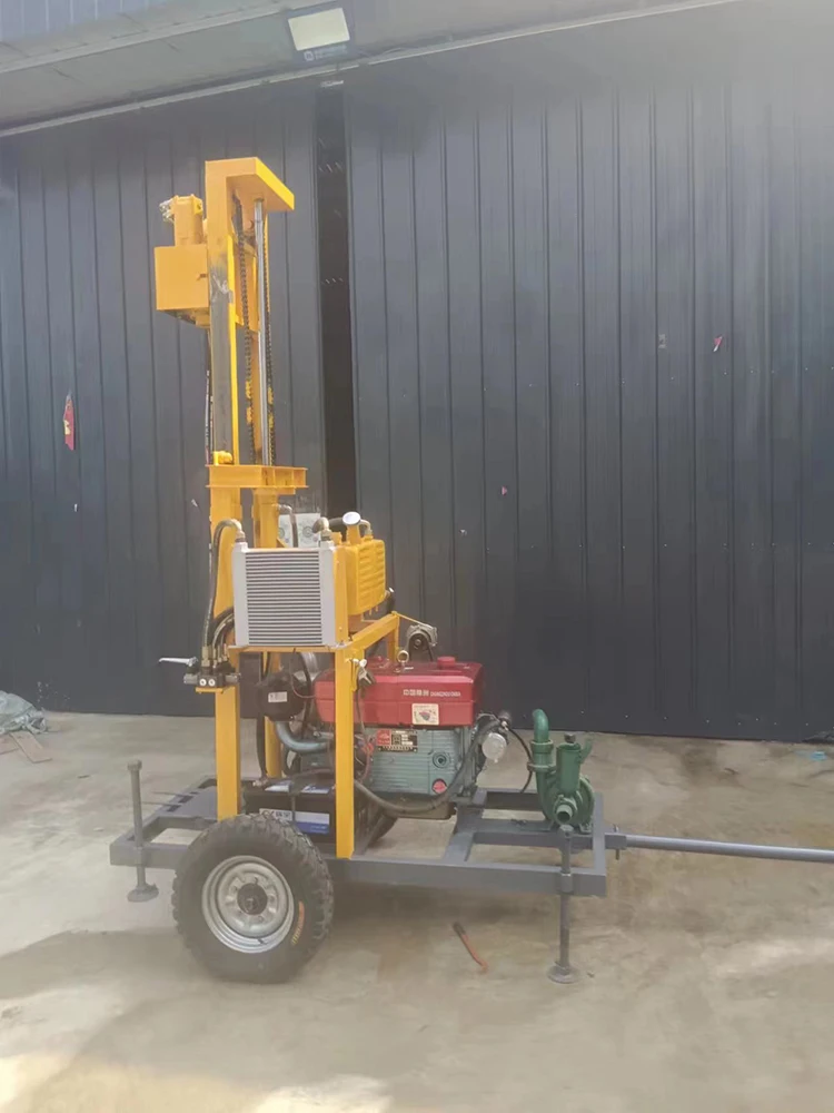 Новая брендовая простая буровая установка для водяных скважин DTH 120 м 22 л.с.