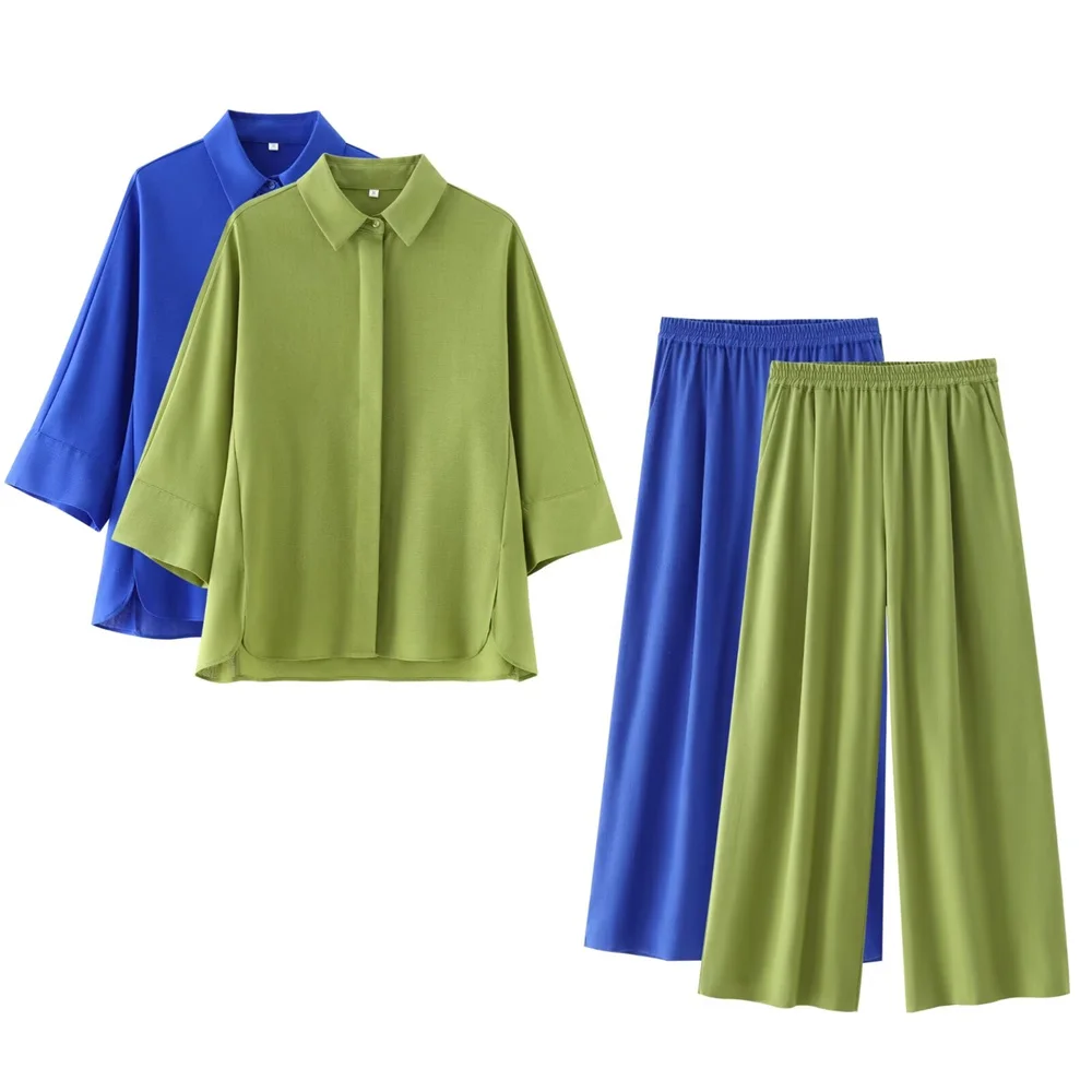 Повседневные летние женские свободные брюки из смеси полиэстера резиновая утка