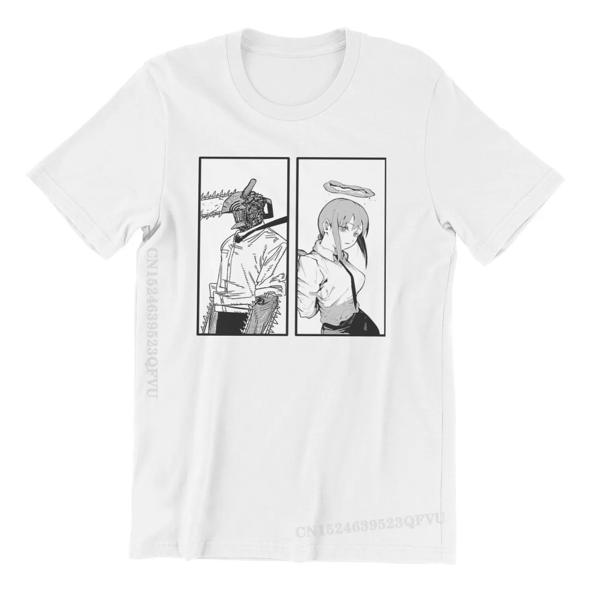 

Makima Chainsaw Man Denji Manga Men T Shirts Vintage Fashion Big Size Retro Tshirts Top Sell Harajuku Men Streetwear Clothing
