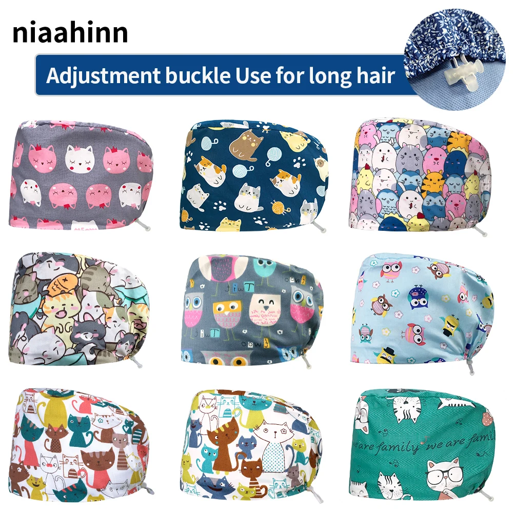 

Medical Surgical Cap Pet Grooming Scrubs Hats Wholesale Prices Cotton High Quality Dental Hospital Work Hats Beautician Work Cap