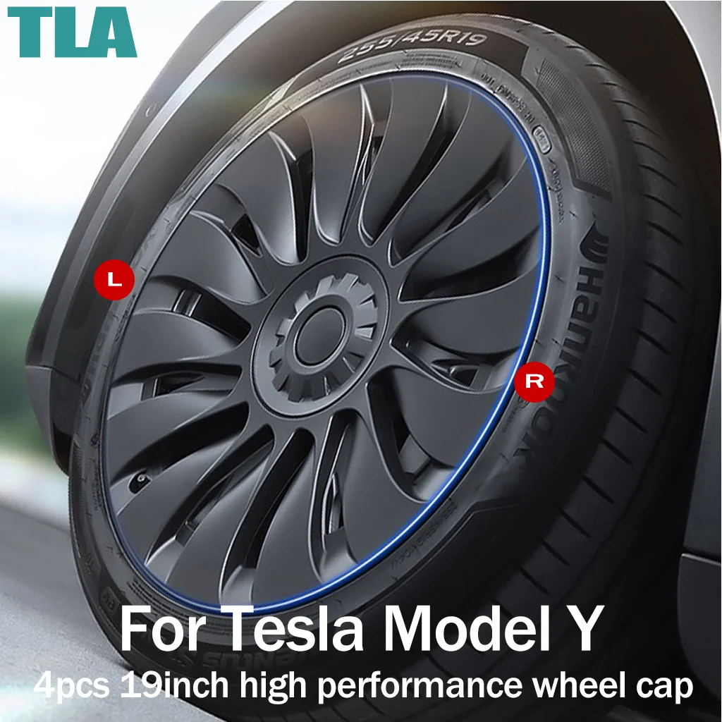 

19-inch HubCaps Performance Auto Replacemen Hub Cap Full Rim Cover Accessories for Tesla Model Y 19 Inch Wheel Caps 2018-2023