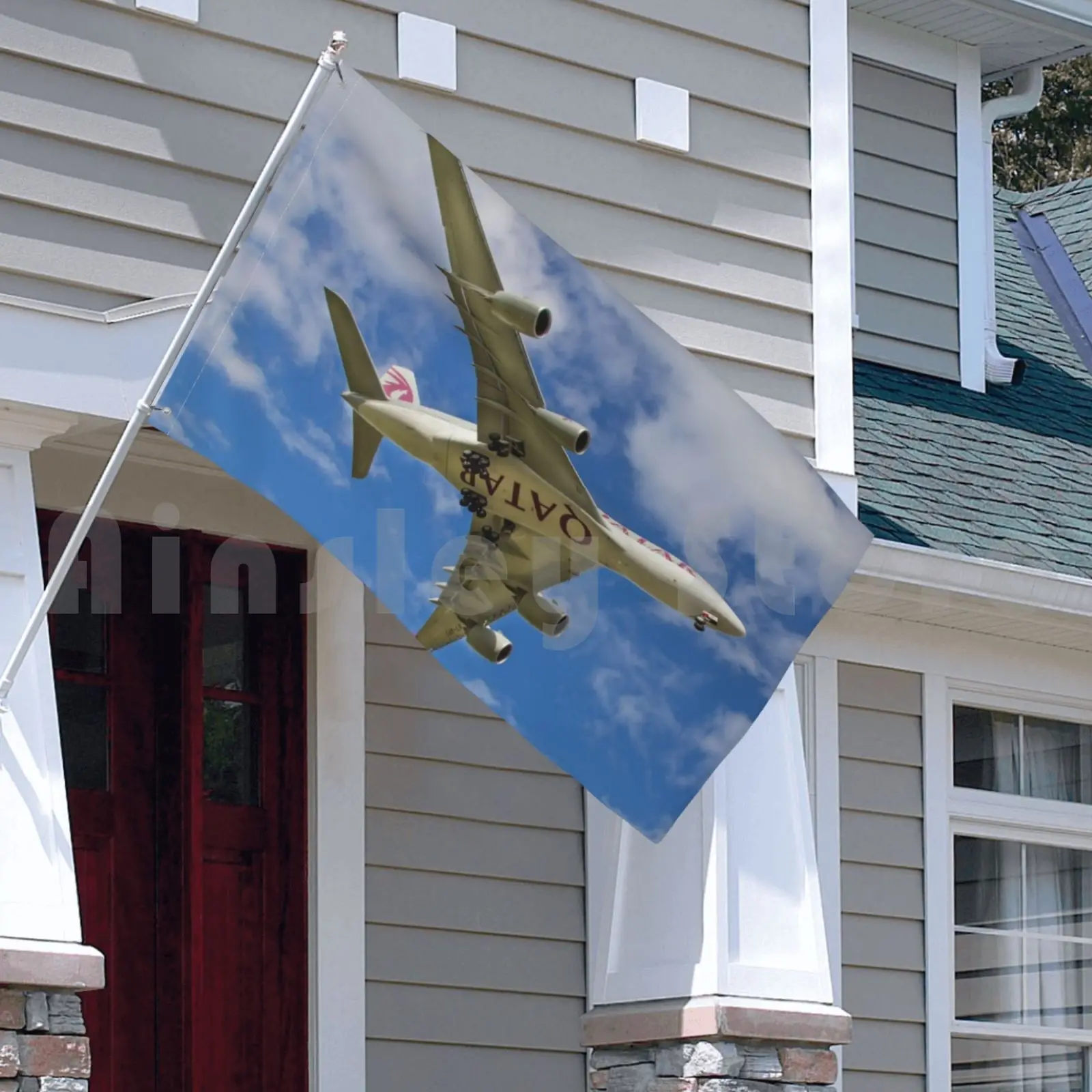 Открытый Декоративный Флаг для Катара флаг автомобиля Катар самолёт посадки 747 780