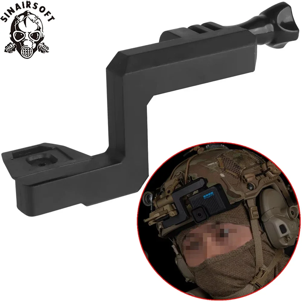 Фото Крепление для спортивной камеры на тактический шлем для NVG Wilcox G19 G24 G30 G34 G69 G70, кронштейн для камеры, аксессуары для шлема для страйкбола.