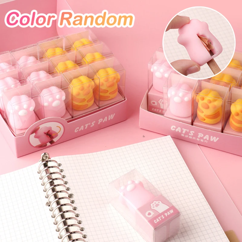 

1PCS Kawaii Cat Claw Pencil Sharpener Cute School Sharpeners Children Gift Pencil Cutter Student Stationery Supplies