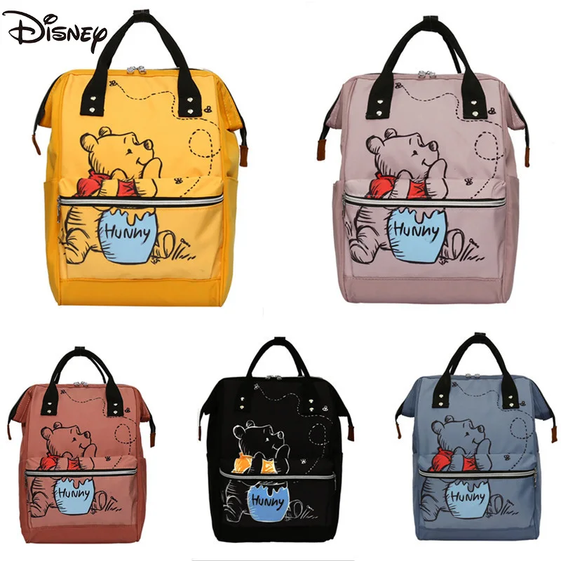 

Disney New Mommy Bag Fashion Print Backpack Large-capacity Contrast Color Mother Baby Bag Lightweight Travel Fashion Backpack