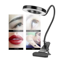 black adjustable tattoo table lamp usb led semi permanent makeup home desk light with clip tattoo supplies table light hot sale
