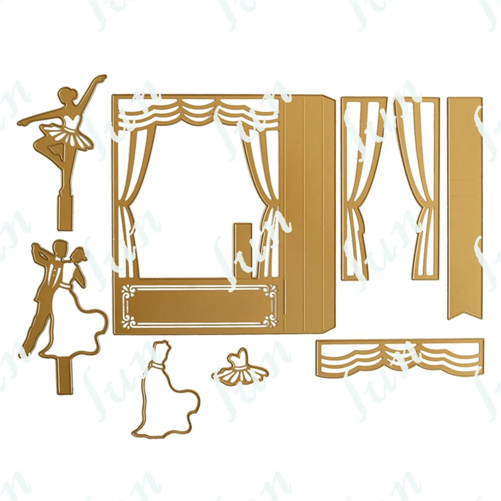 

Ballet Ballroom Slider Card Shape Metal Cutting Dies Stencils for DIY Scrapbook Photo Album Decor Embossing Handmade Paper Cards