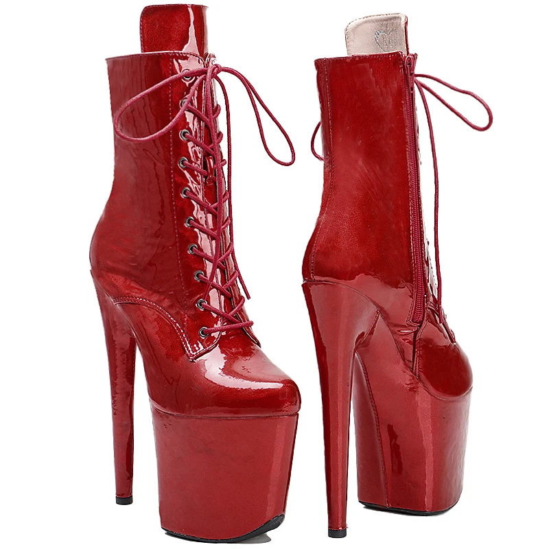 Leecabe 20CM/8inches Pu Upper   Pole dancing platform Pole Dance boots