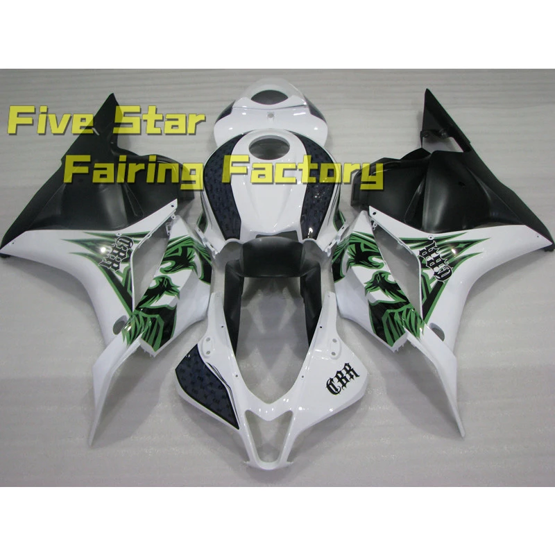 

Комплект обтекателей для мотоцикла Honda CBR 600 RR 2007 2008 F5, все кузова CBR600RR 07 08 инъекция 600RR, черный, белый Орлан