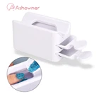 Двухслойная Рабочая коробка, многоразовый контейнер для хранения порошка для ногтей, портативный контейнер для порошка для инфильтрации, профессиональный инструмент для ногтей