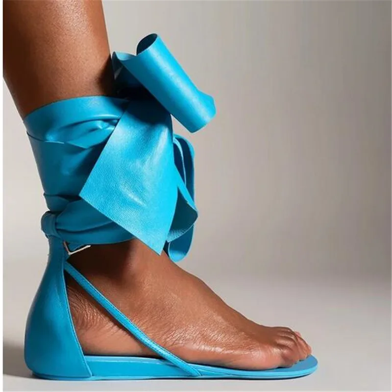 2023 Summer Women Flat Sandals Fashion Flip Flops Women Slippers Stylish Blue Pink Purple Big Butterfly-Knot Designer Sandals