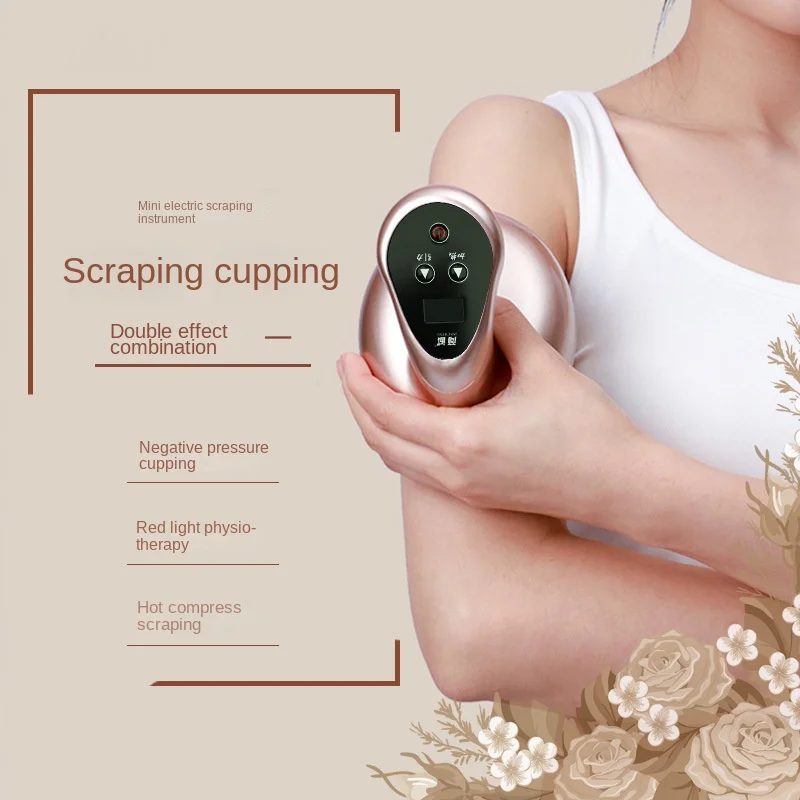 

Electric Cupping Massage Guasha Scraping EMS Body Massager Vacuum Cans Suction Cup IR Heating Anti-Cellulite Fat Burner Slimming