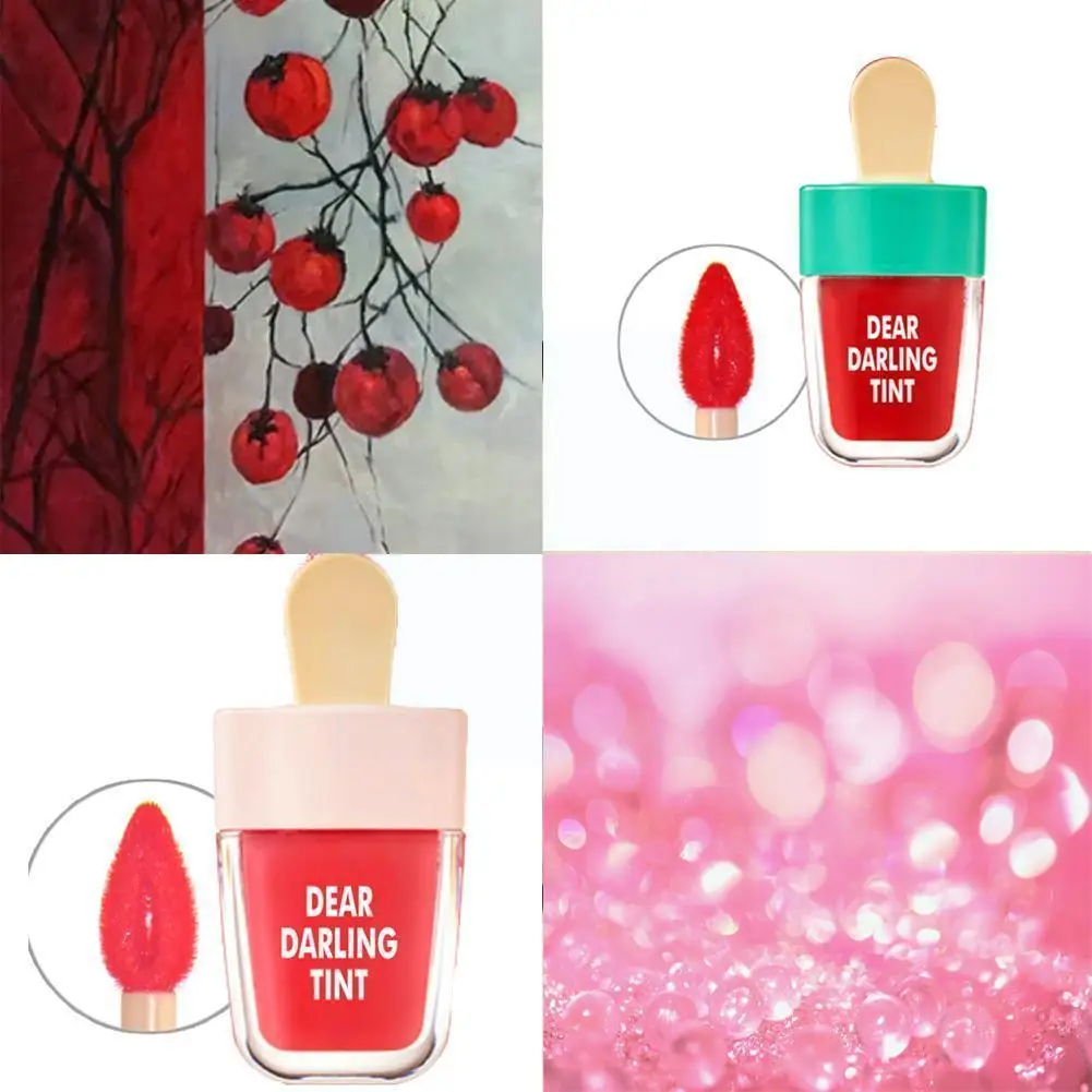 

48pcs Korean Style Cute Ice Cream Lip Tint Makeup Lipgloss Gloss Moisturizing Lipstick Lasting Liquid Waterproof Cosmetic F4x4