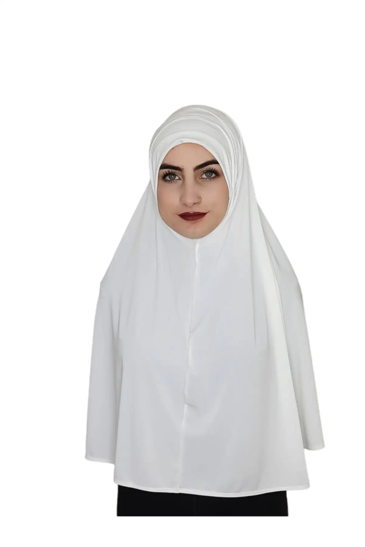 

Одиночная парка, практичная большая белая молитвенная накладка, яркий шарф