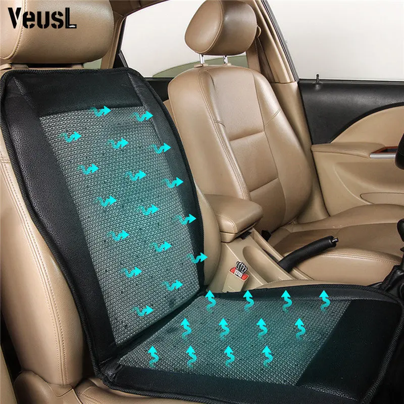 12V Car Summer Cool Air Seat Cushion With The Fan Blowing Cool Summer Ventilation Cushion Seat Cushion Car Seat Cooling Pat