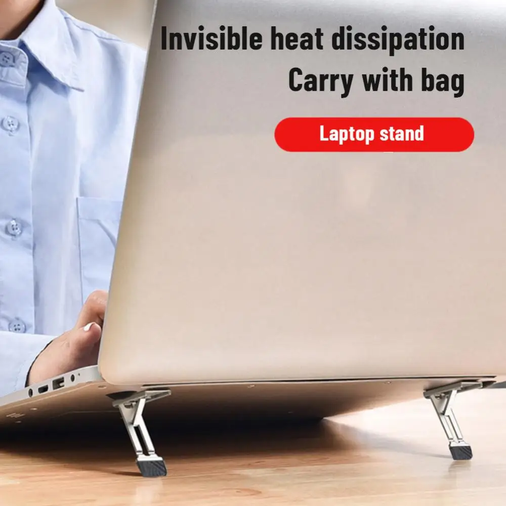 

Универсальная регулируемая подставка для ноутбука, портативная мини-подставка для планшета, складной держатель из цинкового сплава для кл...