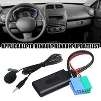 biurlink car radio green blue mini iso 6pin 8pin connector bluetooth 5 0 aux cable adapter for renault radio updatelist