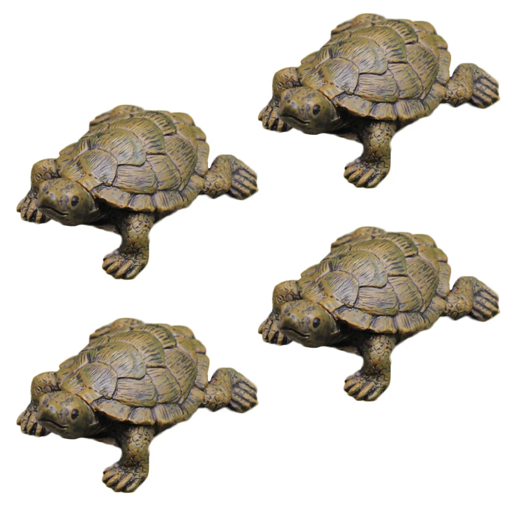 

Turtle Figurines Miniature Mini Figurine Landscape Micro Sea Ornament Bonsai Ocean Animal Model Pot Figures Resin Decoration