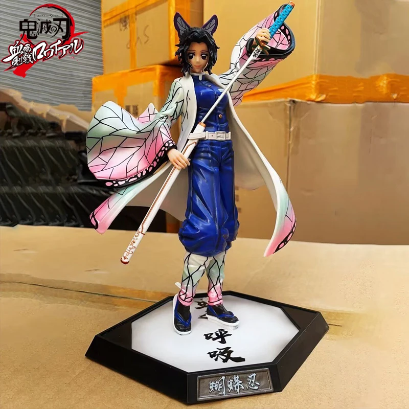 

29cm Demon Slayer GK Kochou Shinobu Kanae Anime Figure PVC Action Figurine Collection Model Statue Decor Toys Doll Birthday Gift