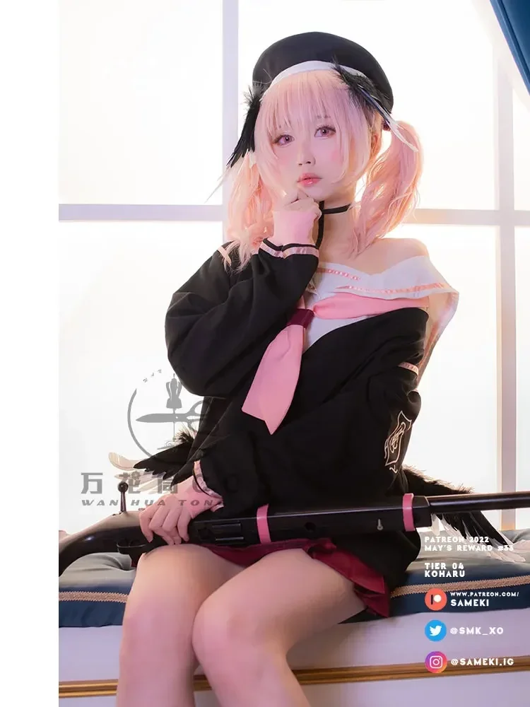 Игра Синий Архив Шимоэ Кохару Косплей Костюм Хэллоуин Вечеринка Активный Наряд