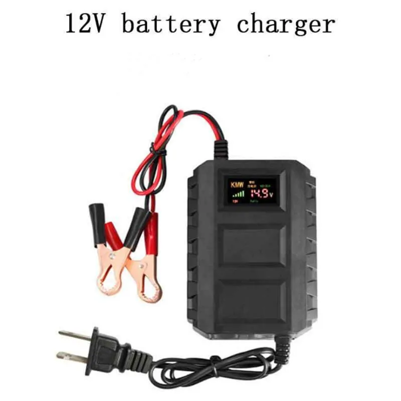 Free shipping! 20A 12V Automobile Car Motorcycle Charger Smart Sealed Lead Acid Battery Charger LED Digital Display