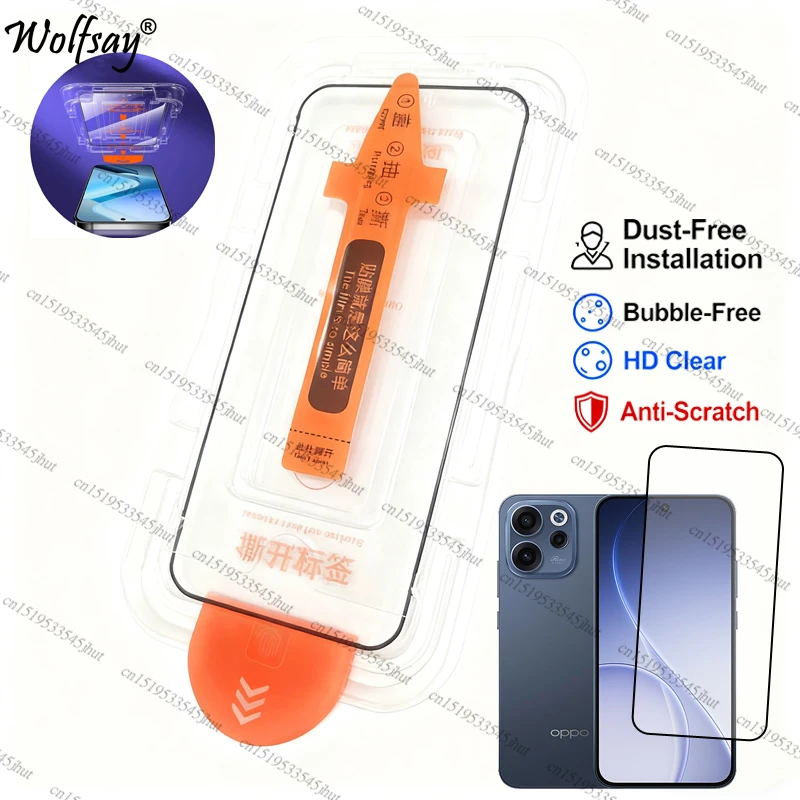 Фото Защитное стекло Full Cover для Oppo Reno 15 FS, безворсовая защитная пленка для экрана Oppo Reno15 FS Reno 15F №1
