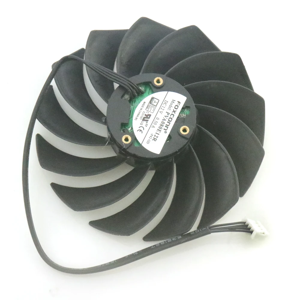 PVA080E12R 88mm DC12V 0.50A 4Pin VGA Fan For iGame RTX3060 3070 3080 3090 AD Vulcan OC Graphics Card Cooling Fan images - 6