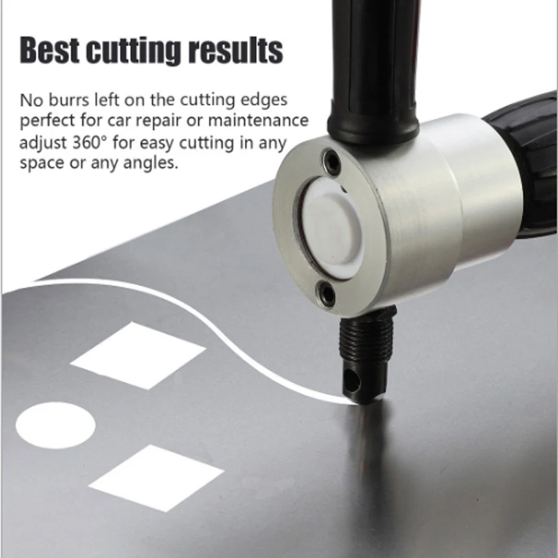 

Double-Headed Sheet Metal Cutting Machine Saw Tool Electric Cutter Save Effort Nibbler Punching Shears for Iron Sheet Wrench