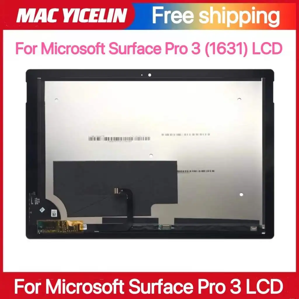 

LCD For Microsoft Surface Pro 3 Pro3 1631 TOM12H20 V1.1 LTL120QL01 003 LCD Display Touch Screen Digitizer Assembly Replacement