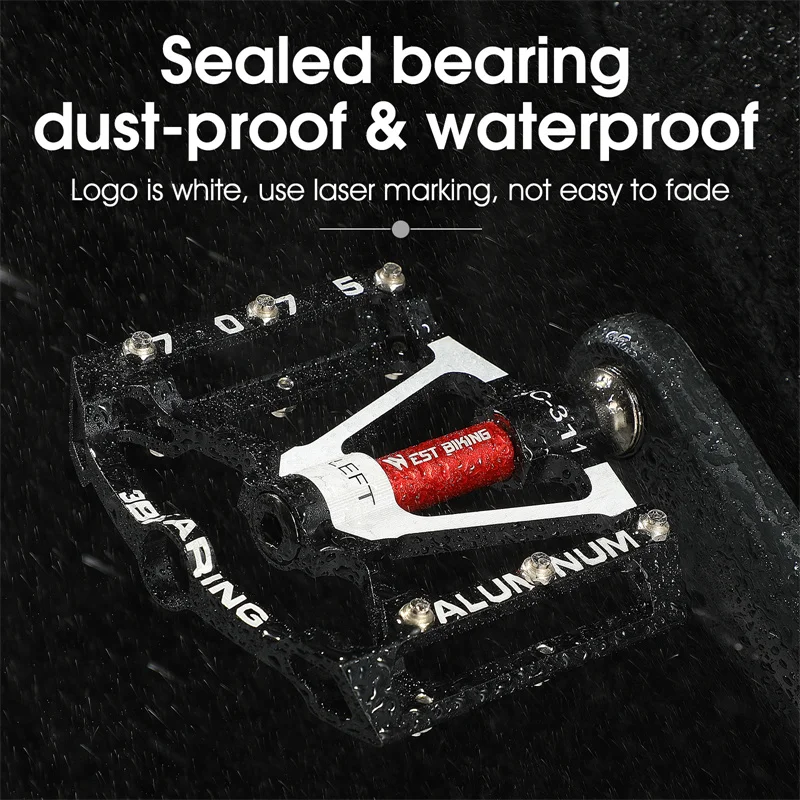 WEST BIKING ультралегкие велосипедные педали герметичный подшипник из алюминиевого