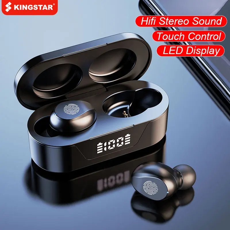 

Wireless Bluetooth Headphones Touch Control Earbuds Stereo Sport Waterproof TWS Bluetooth 5.1 Earphones With Mic Headset004