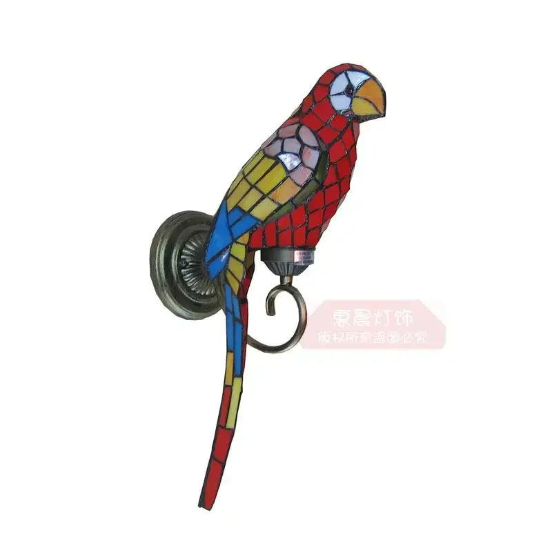 American parrot living room dining art wall lamp European hotel engineering Club Cafe corridor