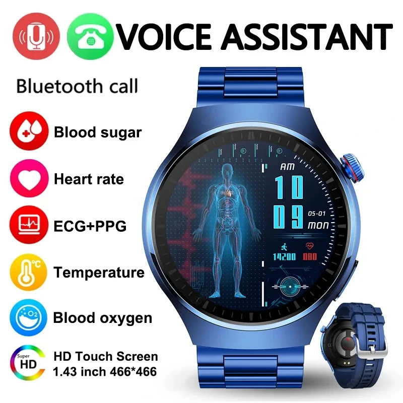 

Новинка 2023, спортивные Смарт-часы, ЭКГ + ППГ, Bluetooth, вызов, 466*466, AMOLED экран 1,43 дюйма, IP67, водонепроницаемые Смарт-часы для Huawei, Xiaomi