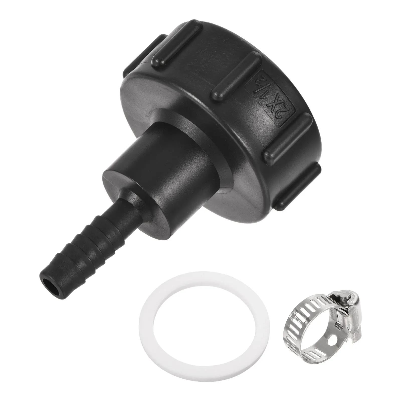 

Uxcell IBC адаптер для шланга в баке 60 мм с грубой резьбой до 12 мм фоторазъем черный