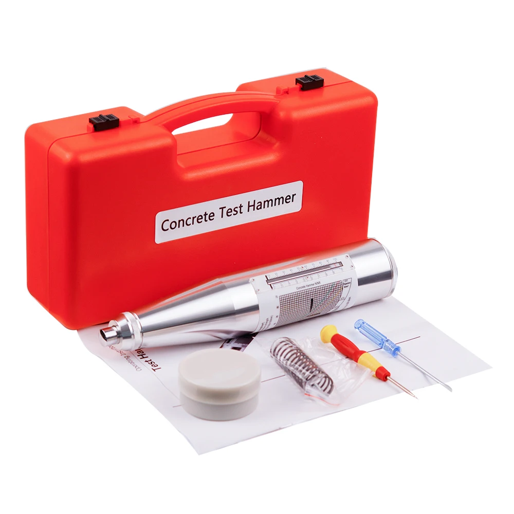 

Измеритель Твердости Шмидта, зеркальный Серебряный молоток для раствора склерометра zc3, измерительный молоток для бетона, серебряный