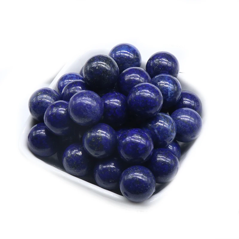 

16MM Lapis Lazuli Chakra Balls 10PCS for Stress Relief Meditation Balancing Home Decoration Bulks Crystal Spheres Polished